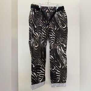 Aqrl Zebra print Italian One Size Pant
